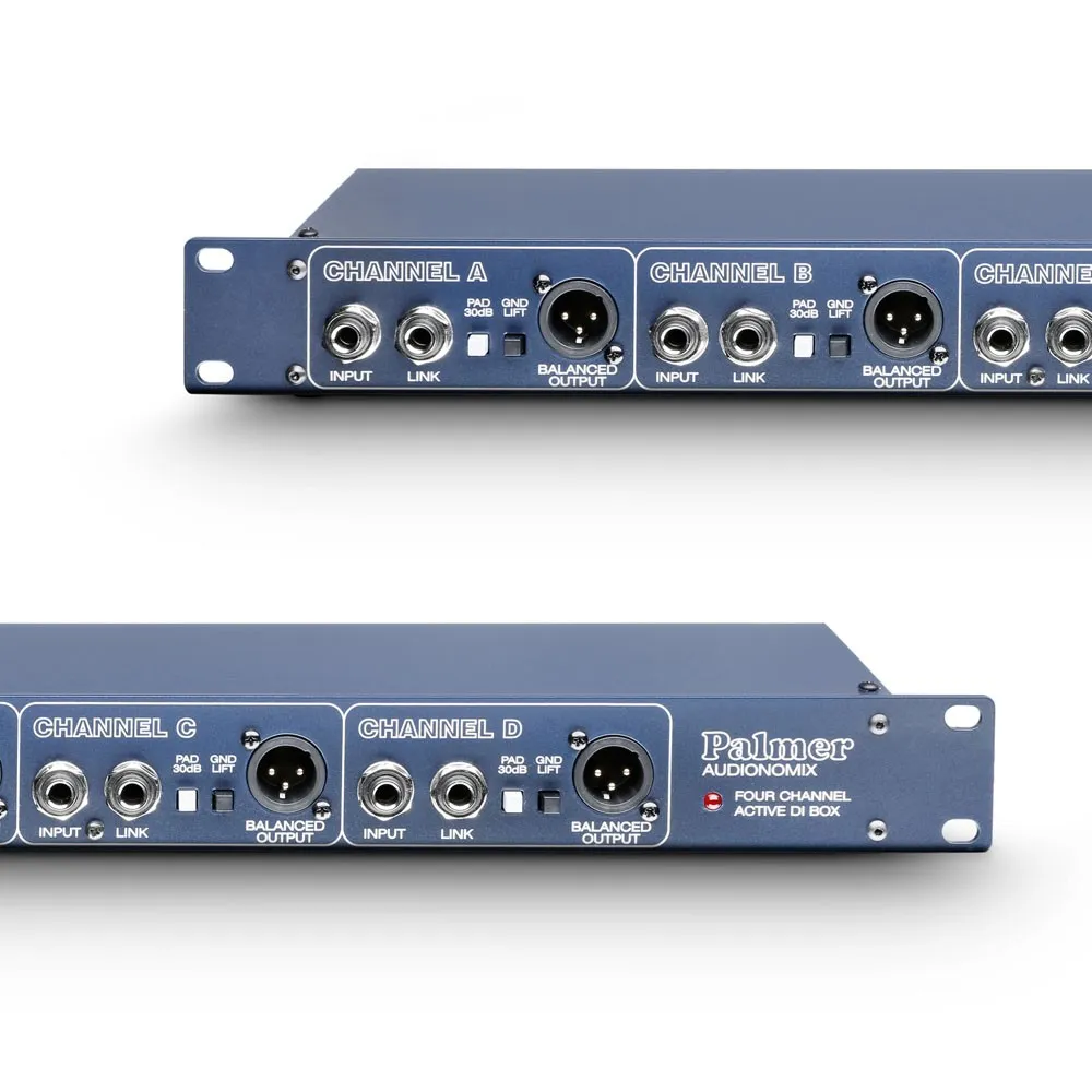 Palmer PAN 03 - 19" DI-Box 4-Kanal aktiv
