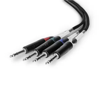 Palmer AoC Loom TRSm - Audio over Cat Multicore-Adapterkabel von etherCON auf 4 x TRS Klinke