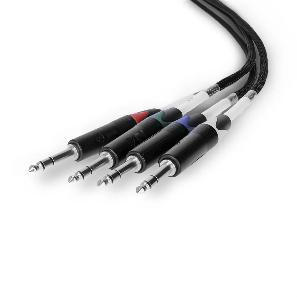 Palmer AoC Loom TRSm - Audio over Cat Multicore-Adapterkabel von etherCON auf 4 x TRS Klinke