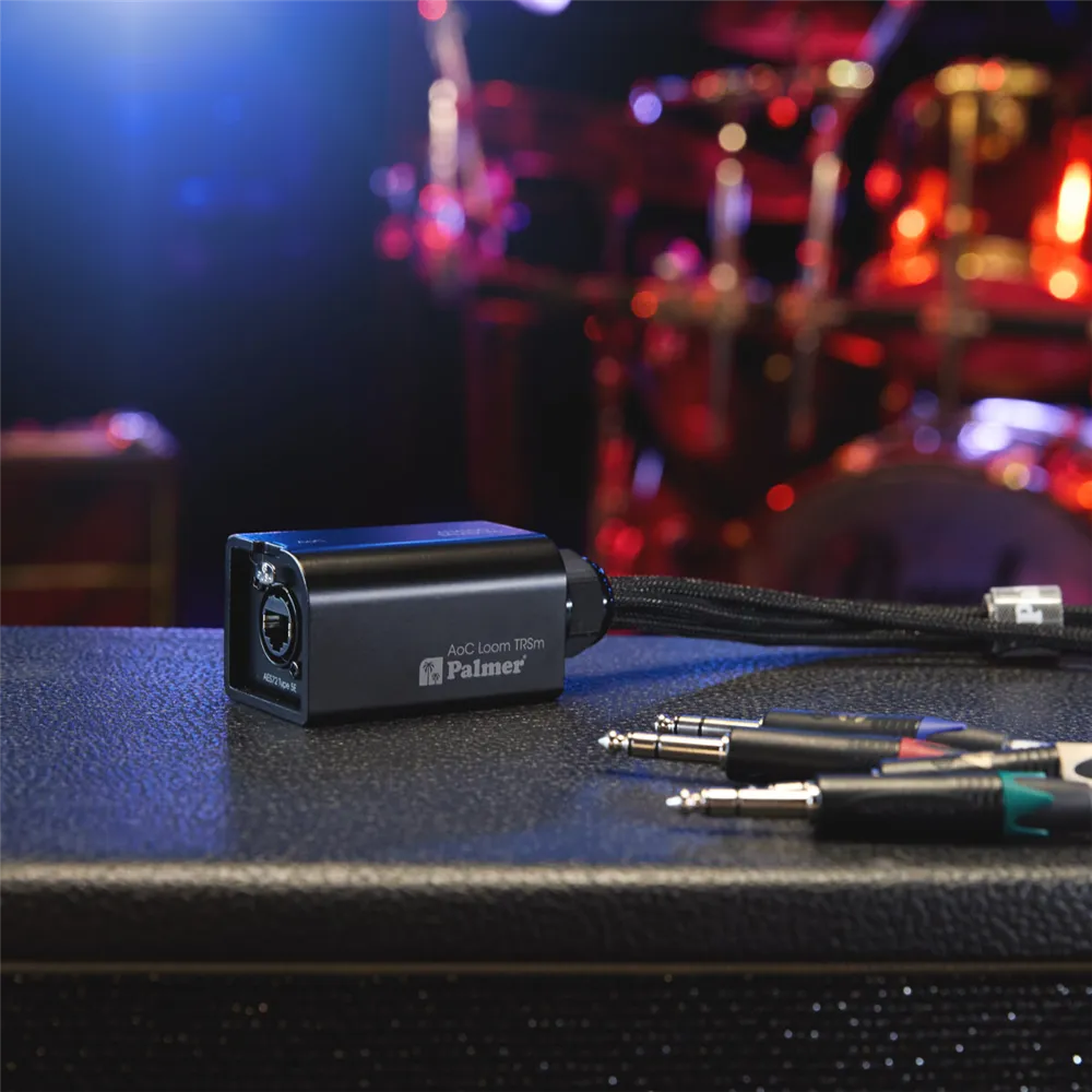 Palmer AoC Loom TRSm - Audio over Cat Multicore-Adapterkabel von etherCON auf 4 x TRS Klinke