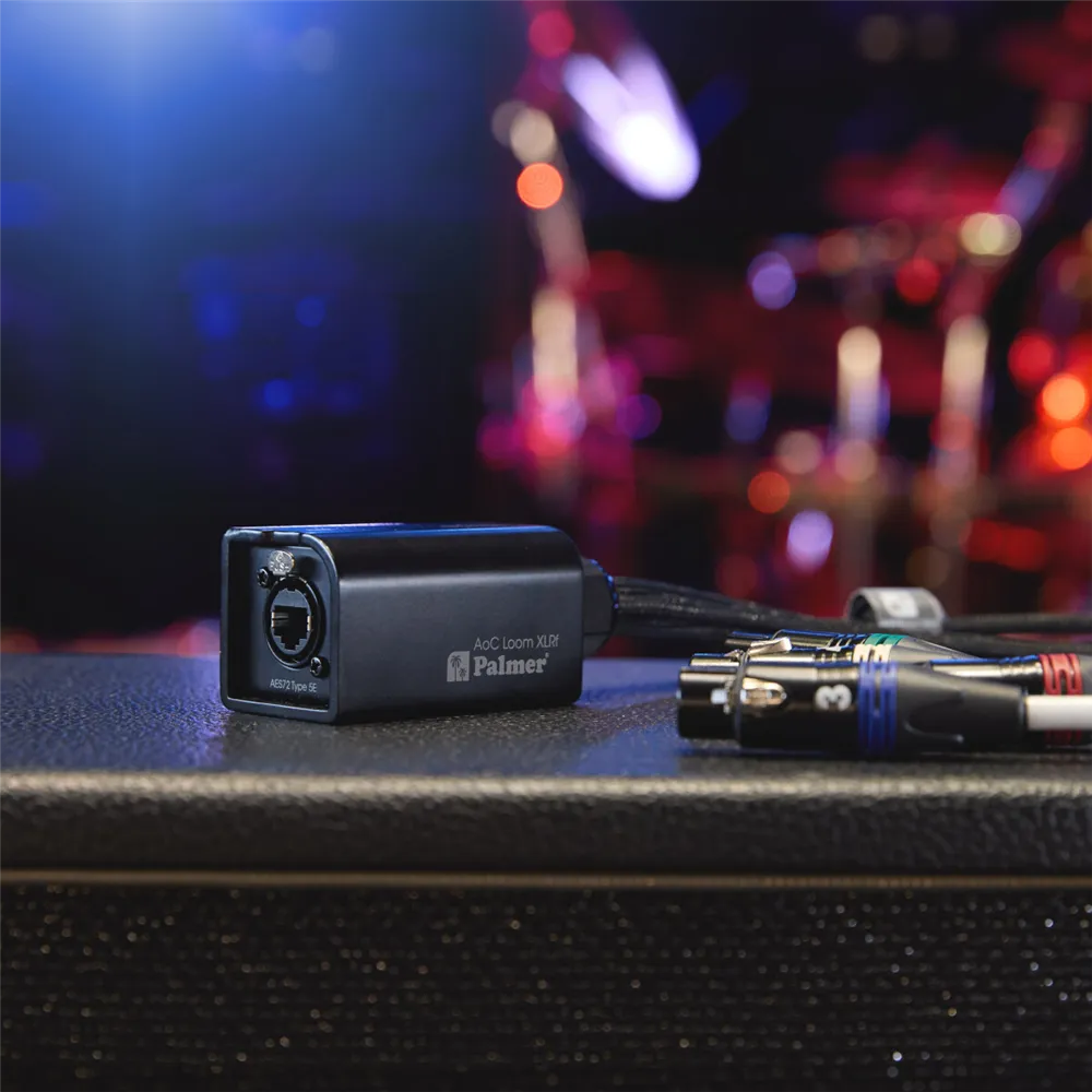 Palmer AoC Loom XLRf - Audio over Cat Multicore-Adapterkabel von etherCON auf 4 x XLR female