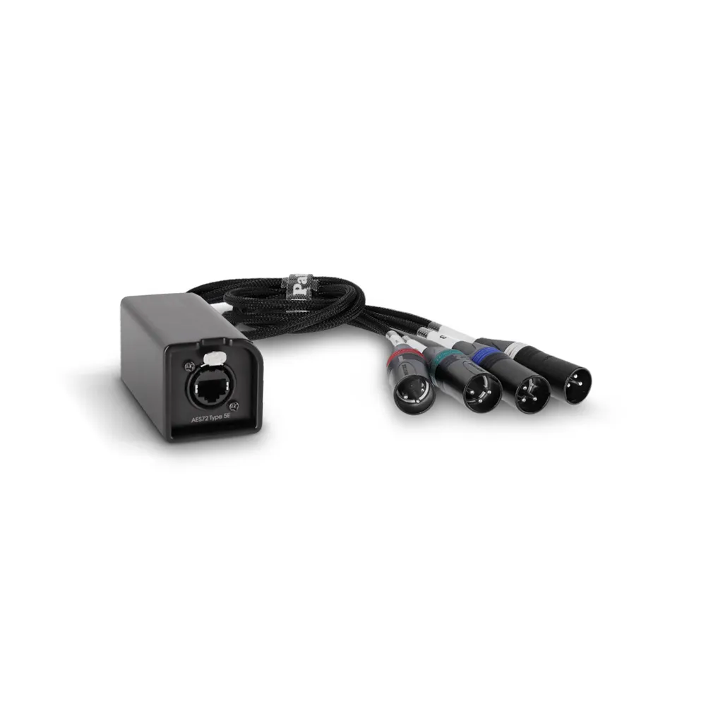 Palmer AoC Loom XLRm - Audio over Cat Multicore-Adapterkabel von etherCON auf 4 x XLR male