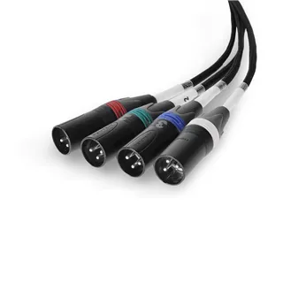 Palmer AoC Loom XLRm - Audio over Cat Multicore-Adapterkabel von etherCON auf 4 x XLR male