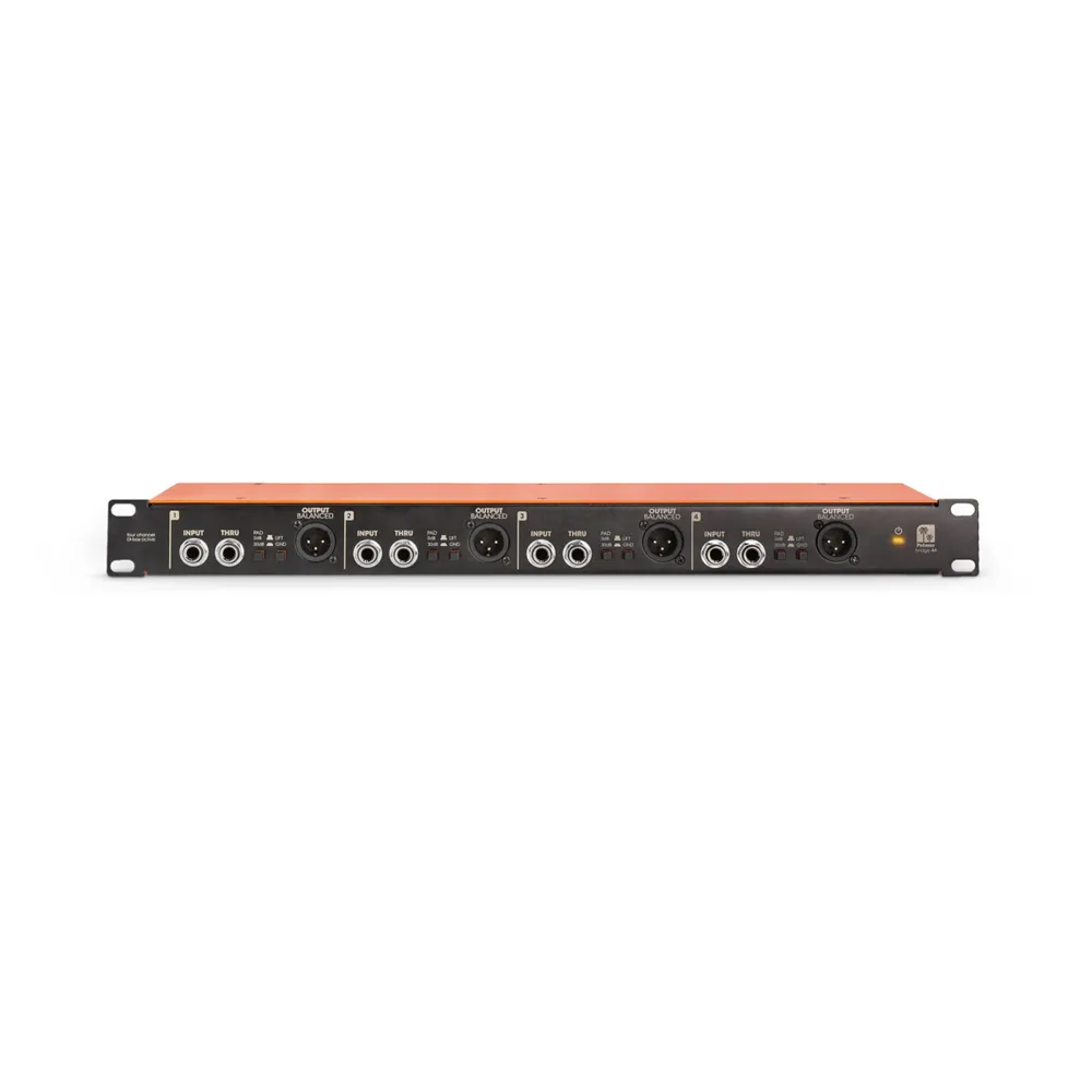 Palmer BRIDGE 4A - 4-kanalige, aktive DI-Box im 19"-Rackformat