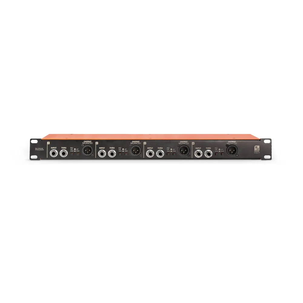 Palmer BRIDGE 4P - 4-kanalige passive DI-Box im 19"-Rackformat