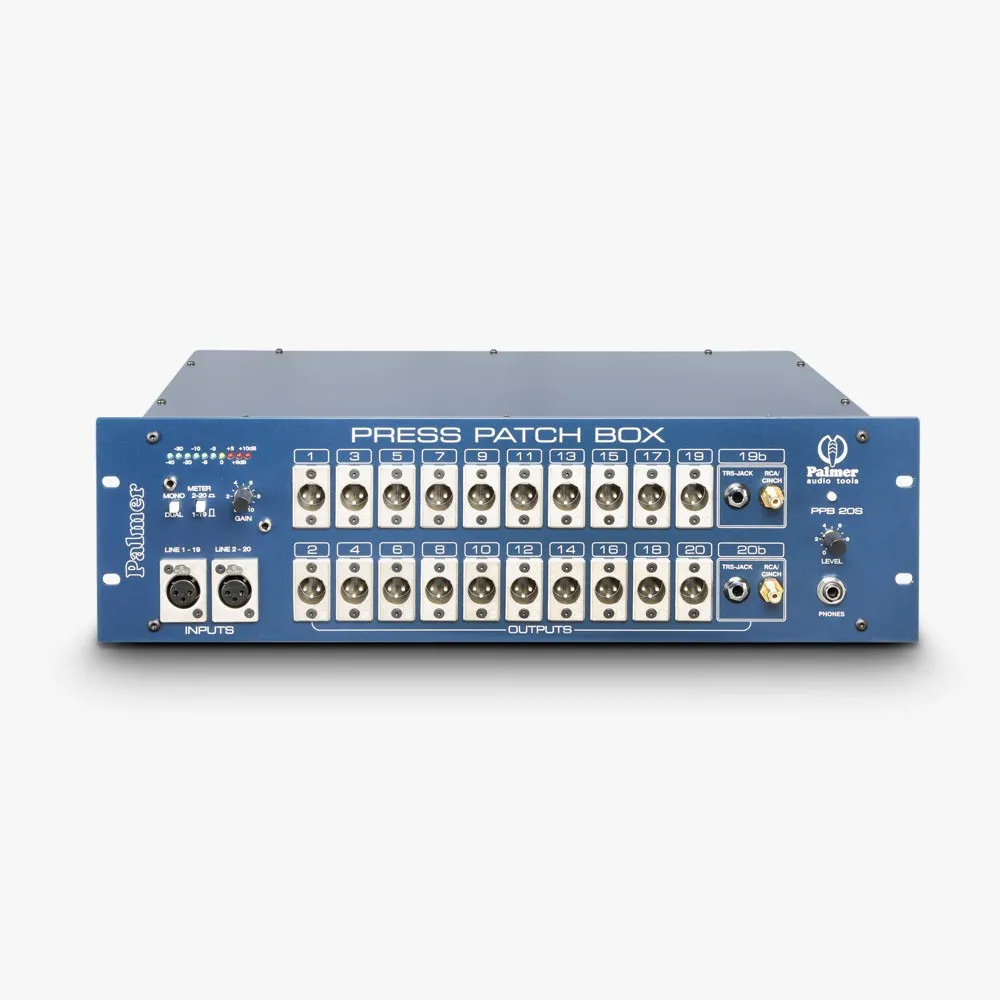 Palmer PB 20 S - Pressesplitter 10 Kanal Stereo / 20 Kanal Mono