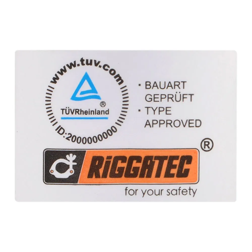 RIGGATEC 400200030 - Halbschellenhaken bis 250 kg (48 - 51 mm), silber