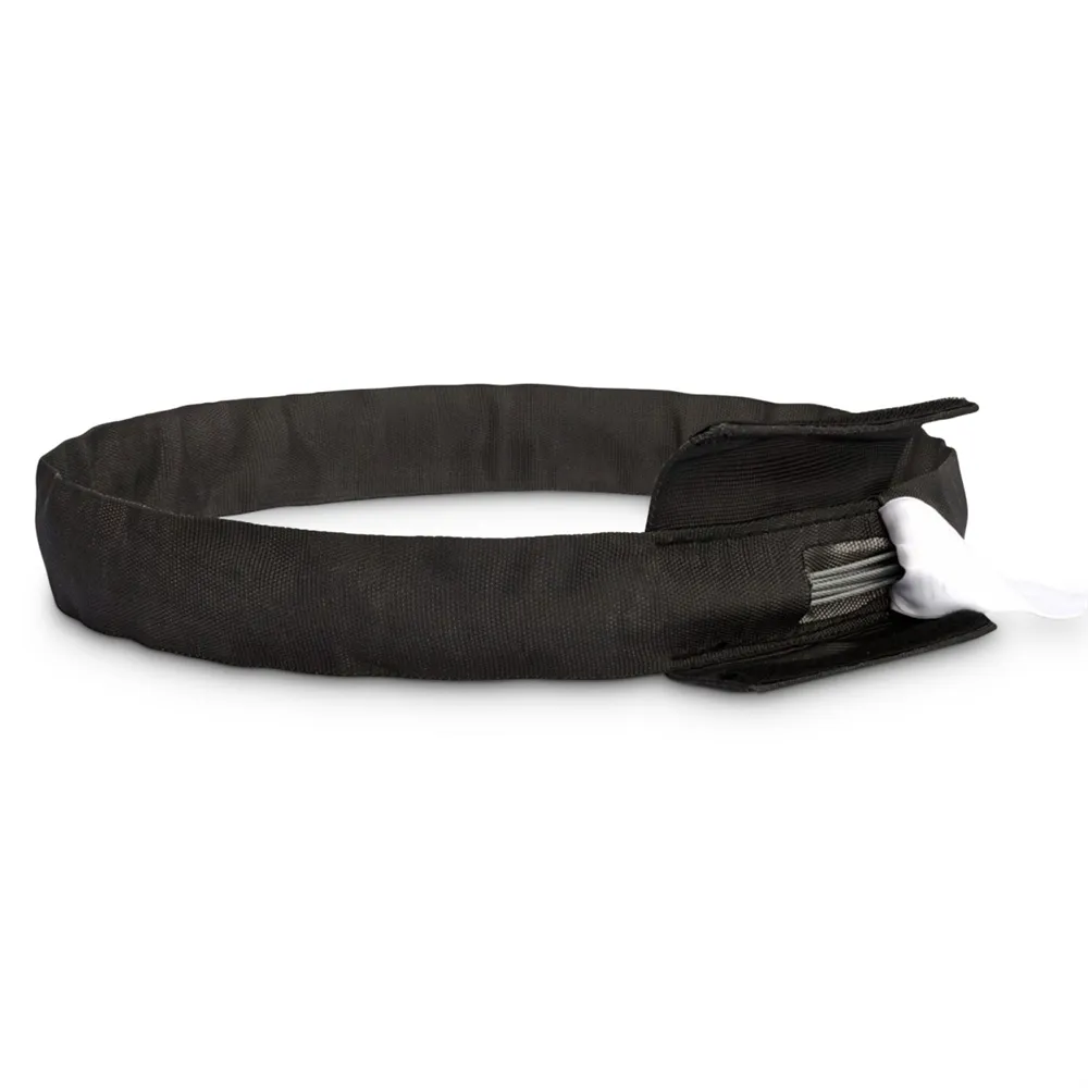 RIGGATEC 400201365 - Schwarze Rundschlinge,"Steelflex", Umfang 2 m Traglast von 1 t