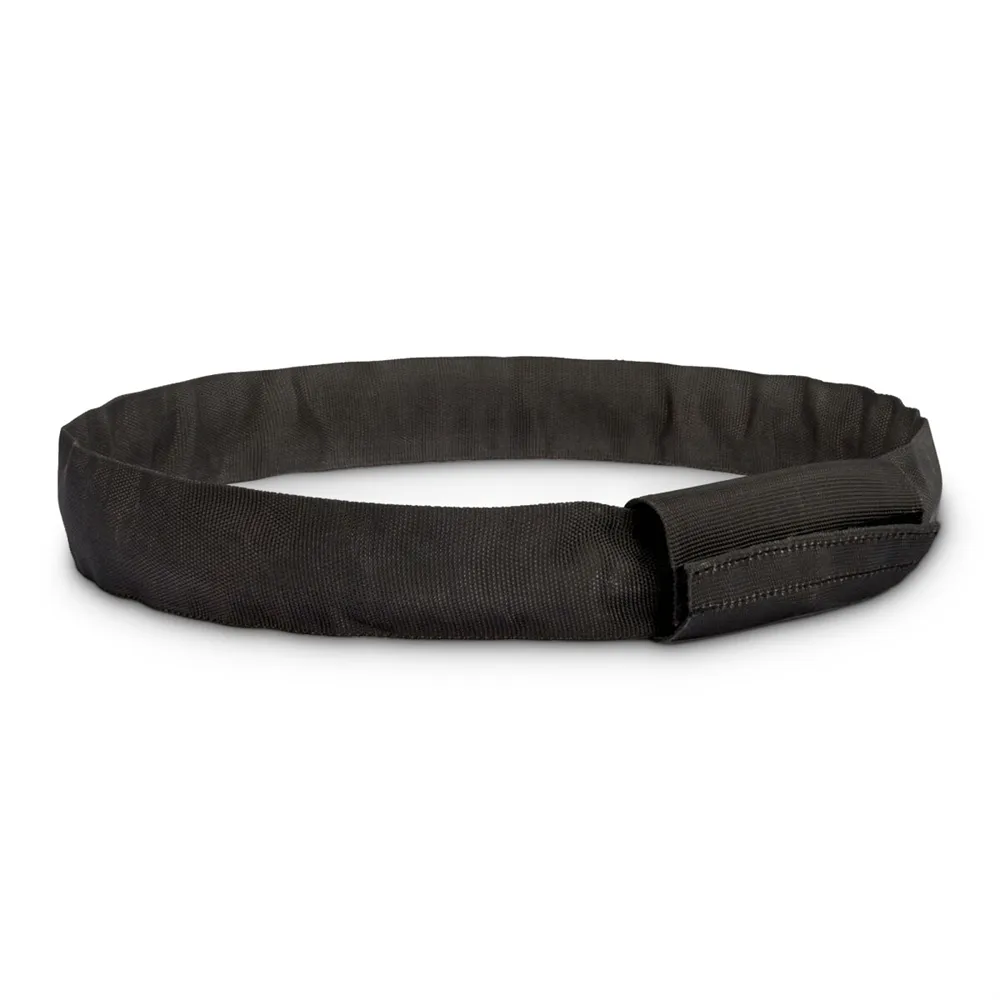 RIGGATEC 400204265 - Schwarze Rundschlinge,"Steelflex", Umfang 2 m Traglast von 2 t
