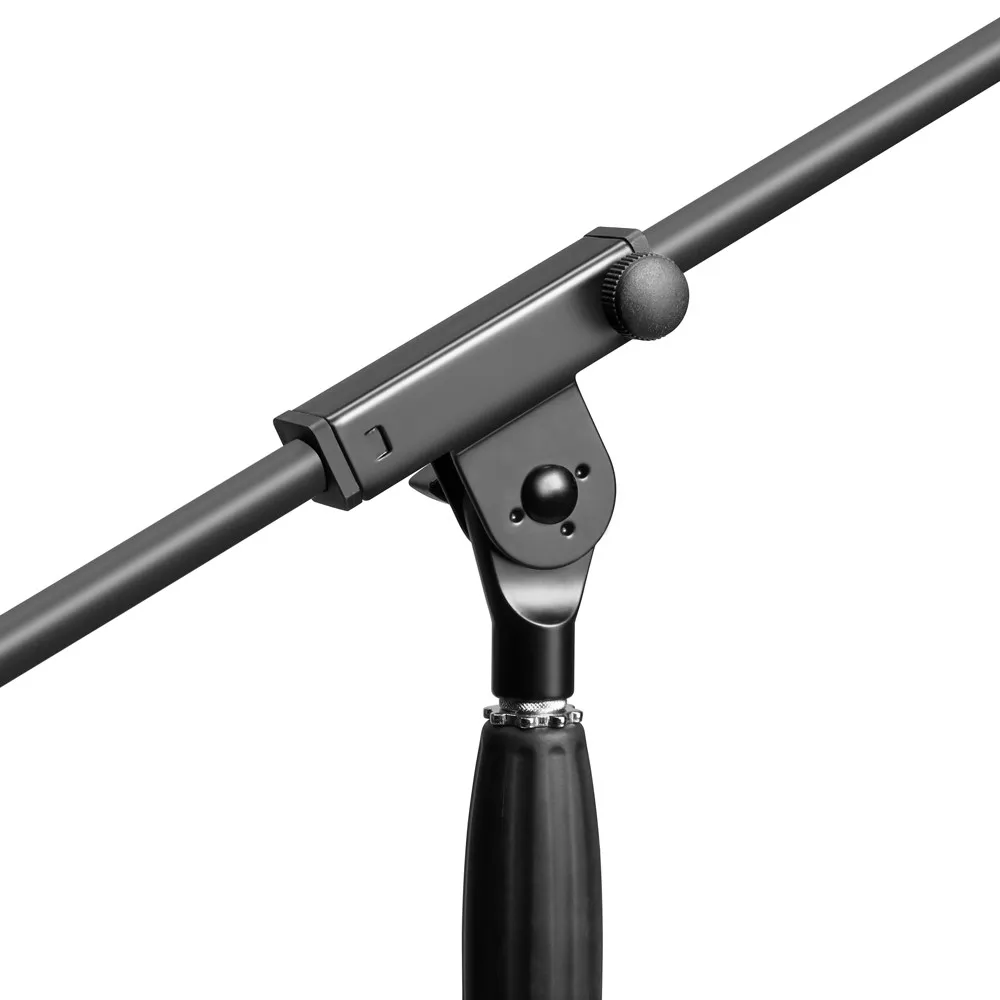 Adam Hall Stands S 10 B - Mikrofonstativ mit Galgen und Glocken-Schnellverriegelung
