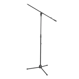 Adam Hall Stands S 5 BE - Mikrofonständer mit Schwenkarm, Schwarz