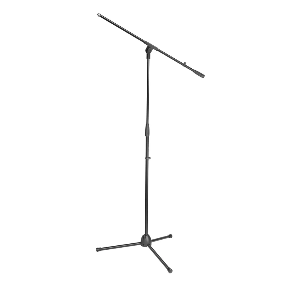 Adam Hall Stands S 5 BE - Mikrofonständer mit Schwenkarm, Schwarz