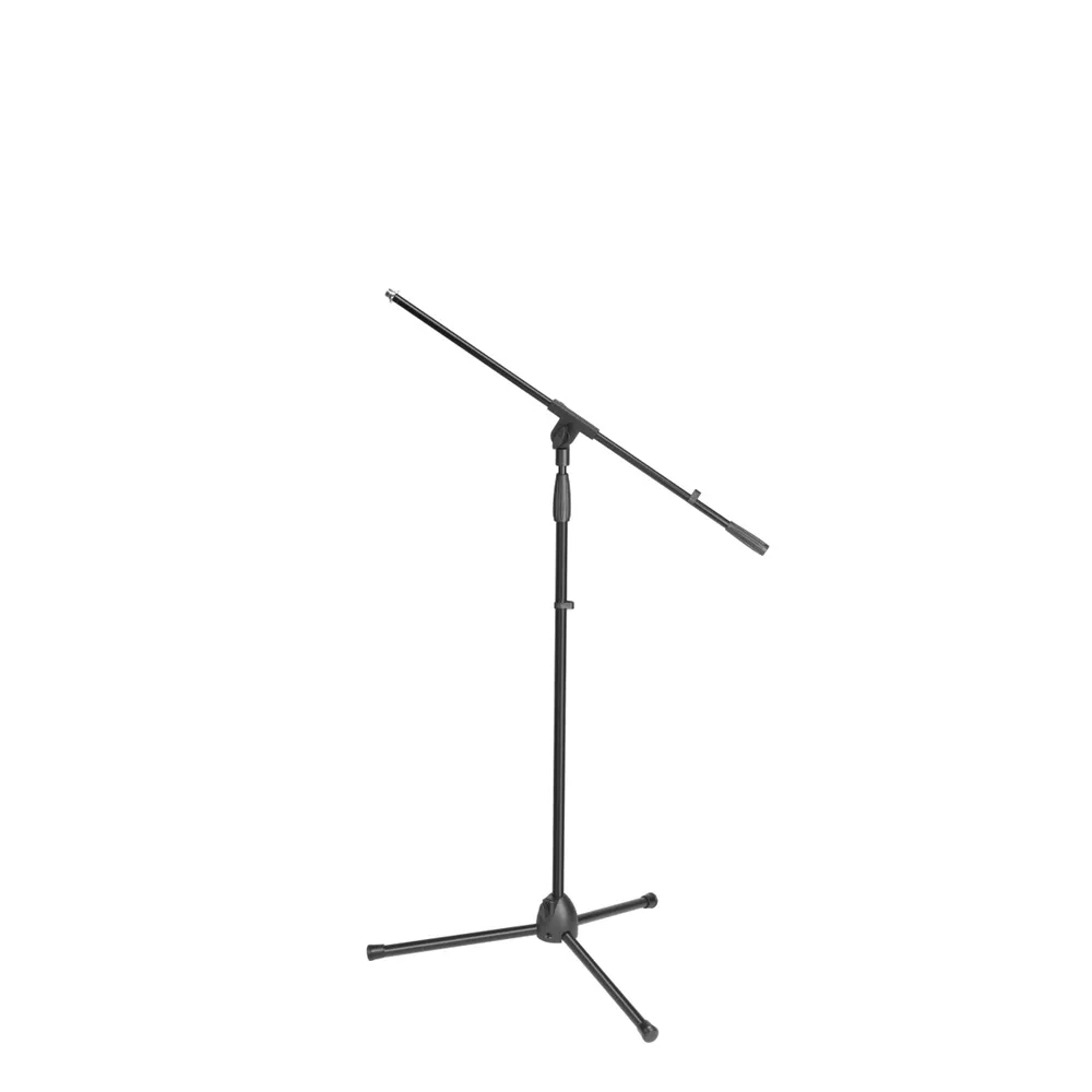 Adam Hall Stands S 5 BE - Mikrofonständer mit Schwenkarm, Schwarz