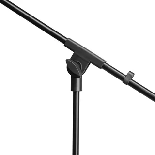 Adam Hall Stands S 5 BE - Mikrofonständer mit Schwenkarm, Schwarz