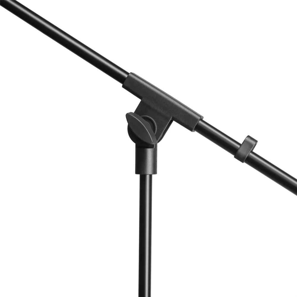 Adam Hall Stands S 5 BE - Mikrofonständer mit Schwenkarm, Schwarz
