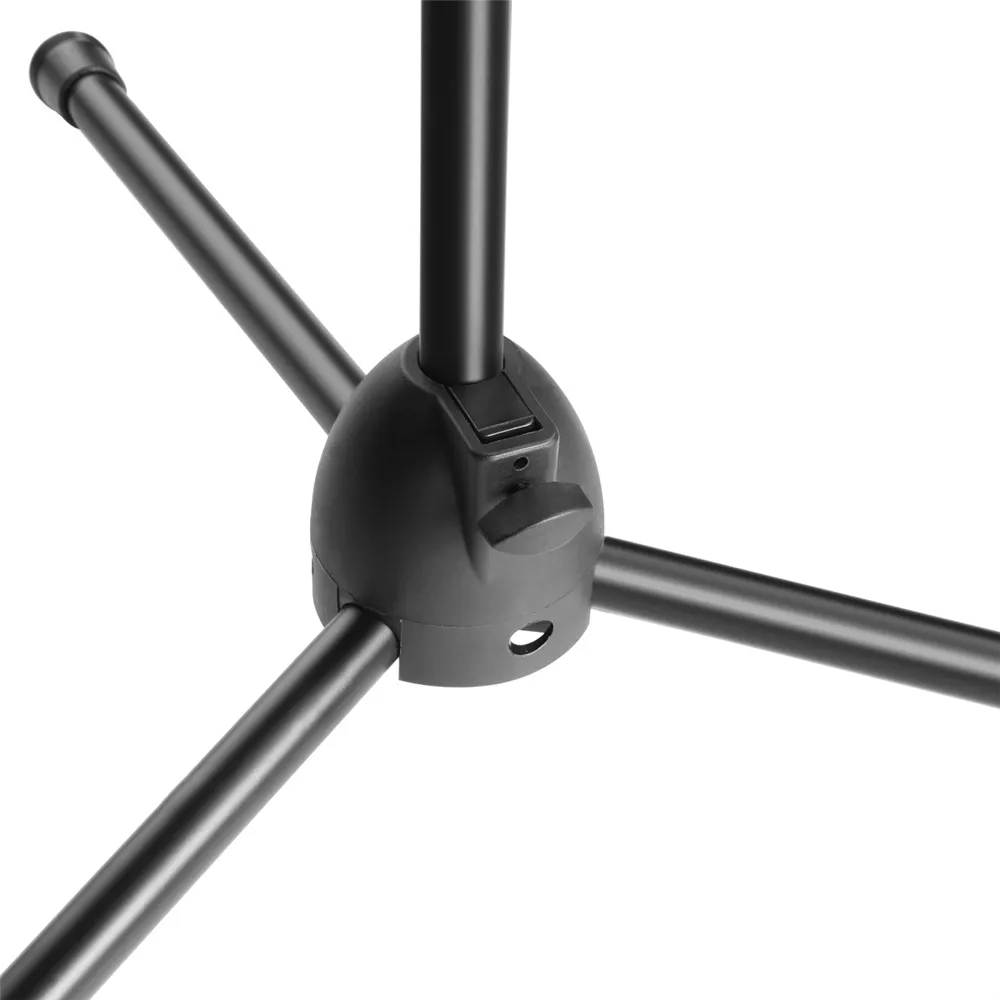 Adam Hall Stands S 5 BE - Mikrofonständer mit Schwenkarm, Schwarz