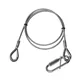 Adam Hall Accessories S 66100 - Sicherungsseil 6 mm mit Schraubglied, 1 m