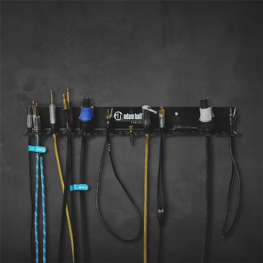 Adam Hall Cables CABLE HOLDER PRO - Kabelhalterung für Wand- oder Stativmontage mit 3/8" Gewinde