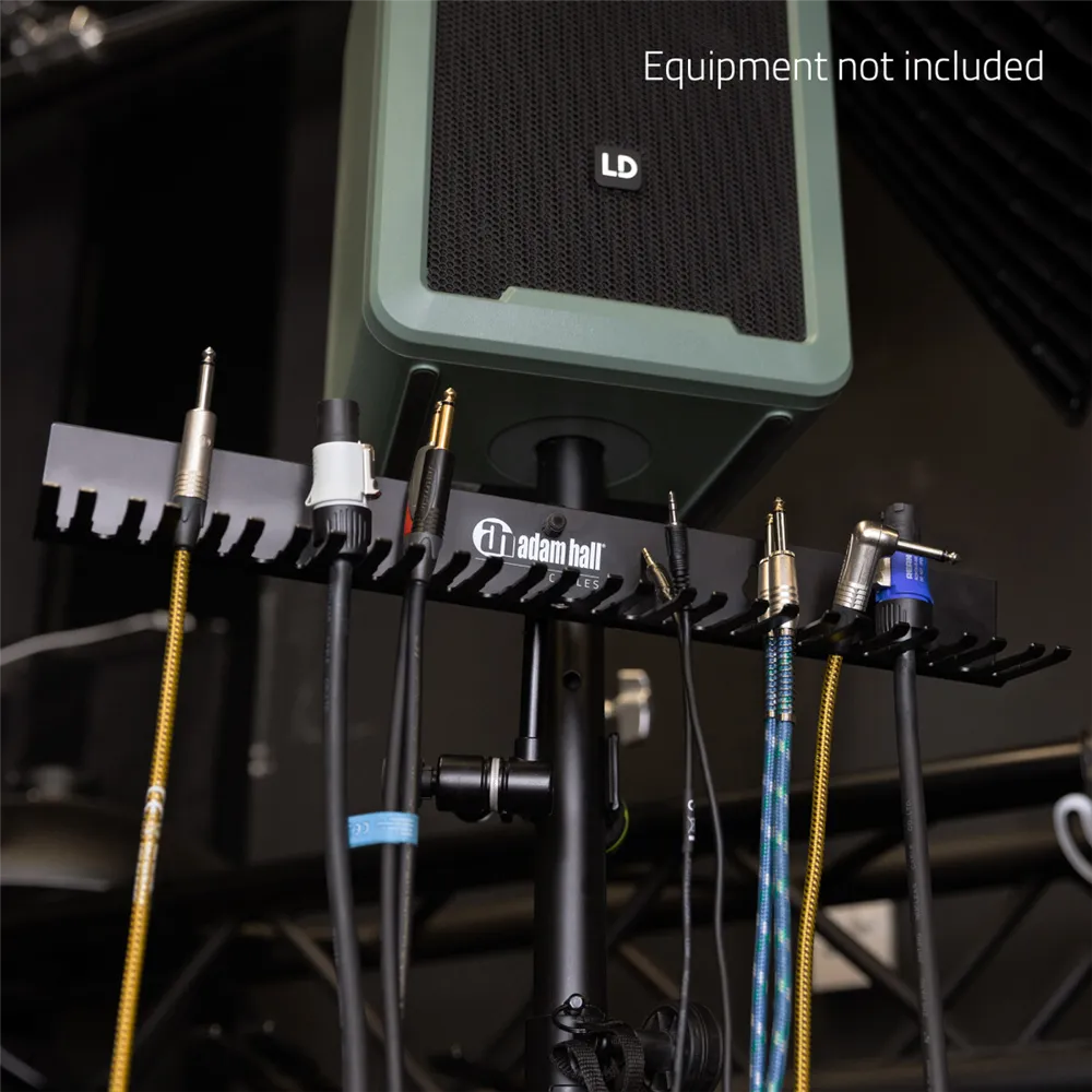 Adam Hall Cables CABLE HOLDER PRO - Kabelhalterung für Wand- oder Stativmontage mit 3/8" Gewinde