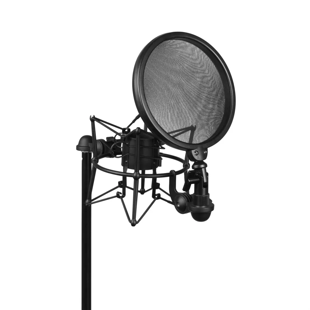 Adam Hall Stands DSM 400 - Mikrofonspinne mit Pop Filter