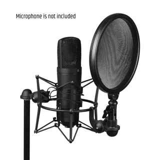 Adam Hall Stands DSM 400 - Mikrofonspinne mit Pop Filter