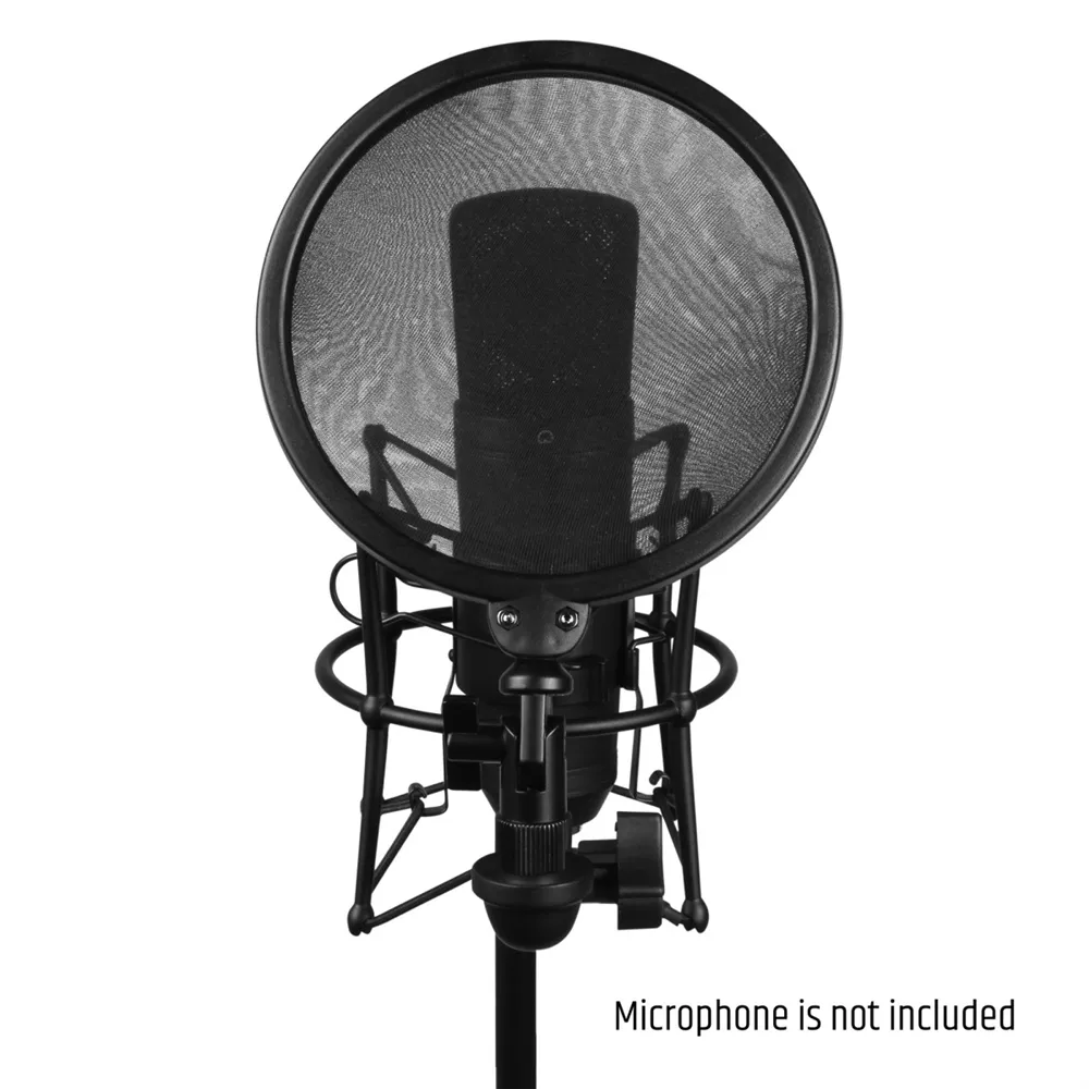 Adam Hall Stands DSM 400 - Mikrofonspinne mit Pop Filter