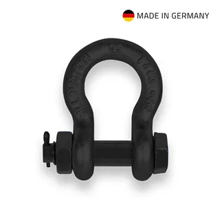 Adam Hall Accessories SH2 B 0325 - Schäkel mit Bolzen, Mutter und Splint schwarz