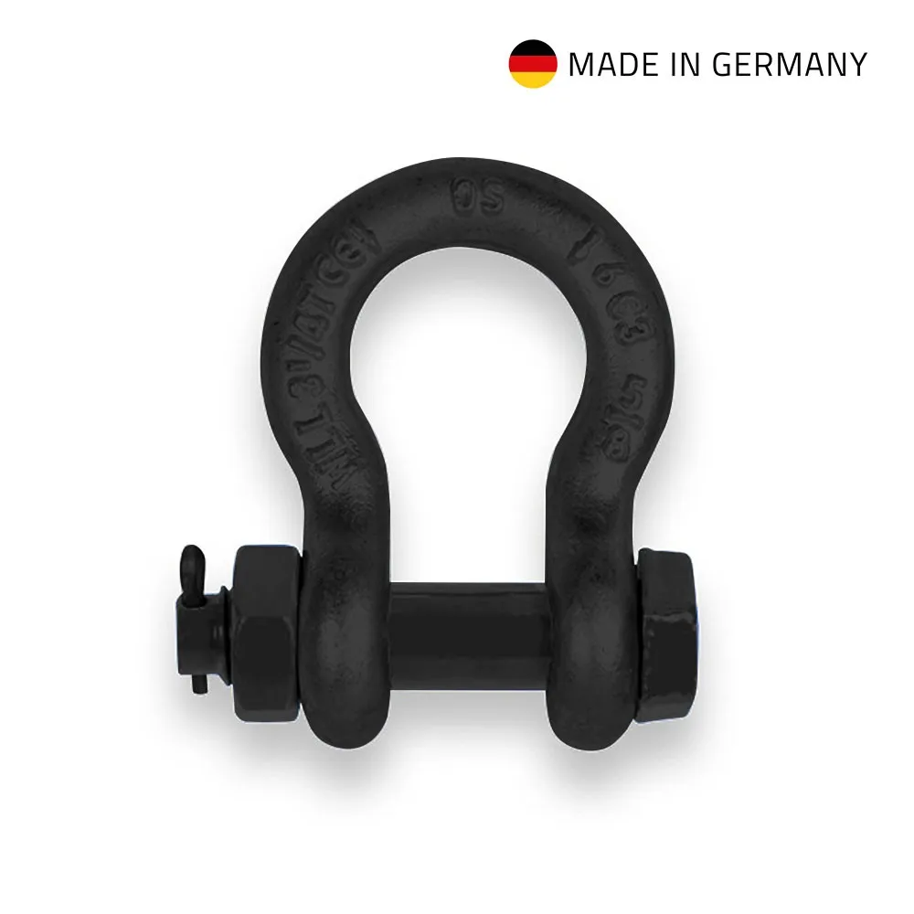 Adam Hall Accessories SH2 B 0325 - Schäkel mit Bolzen, Mutter und Splint schwarz