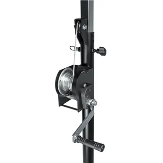 Adam Hall Stands SWU 400 T - Wind up Kurbelstativ mit Traverse schwarz