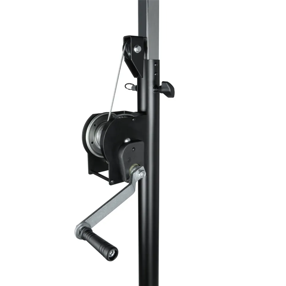Adam Hall Stands SWU 400 T - Wind up Kurbelstativ mit Traverse schwarz