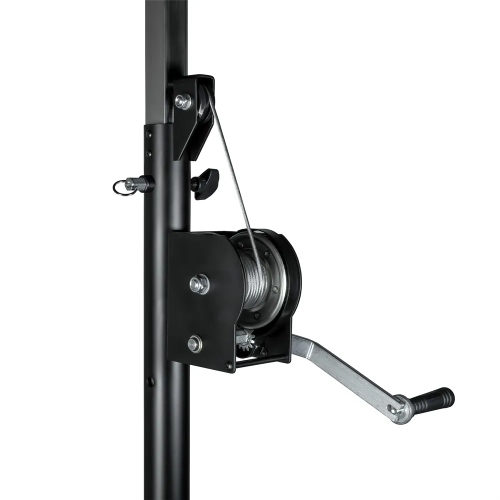 Adam Hall Stands SWU 400 T - Wind up Kurbelstativ mit Traverse schwarz
