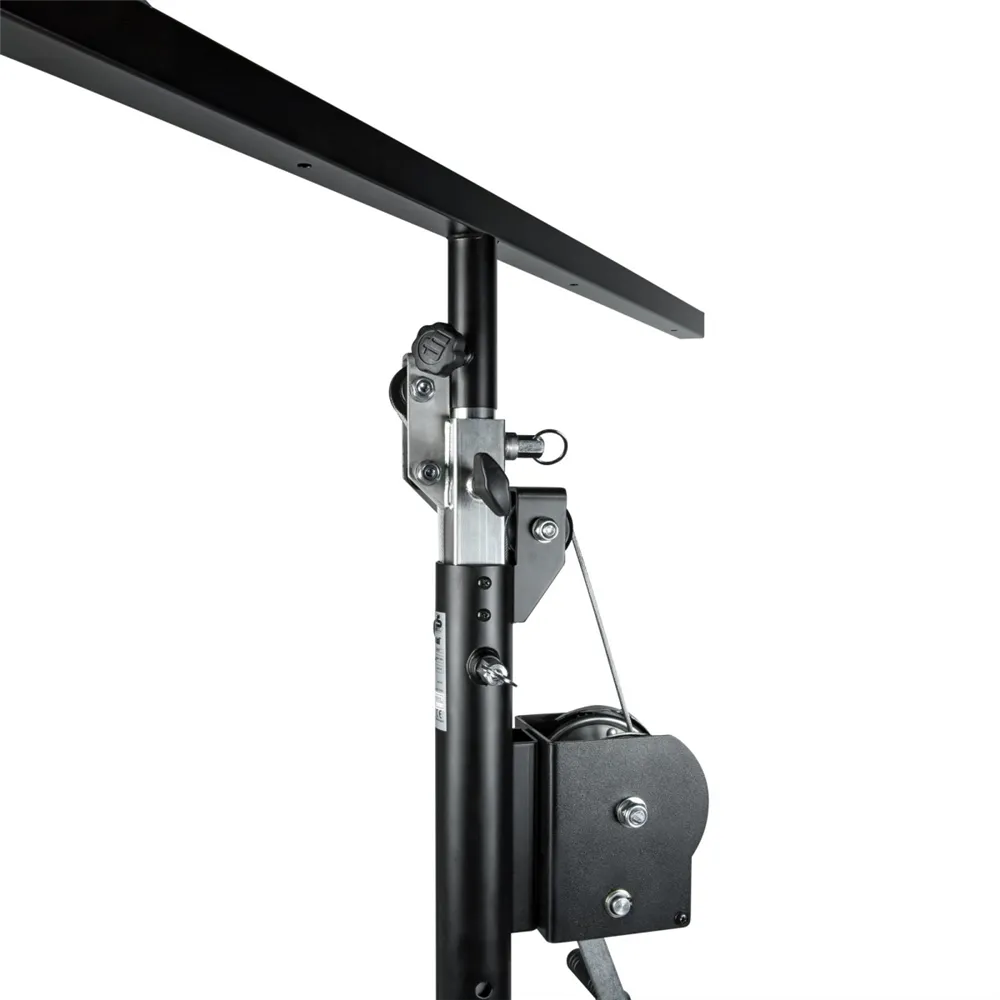 Adam Hall Stands SWU 400 T - Wind up Kurbelstativ mit Traverse schwarz