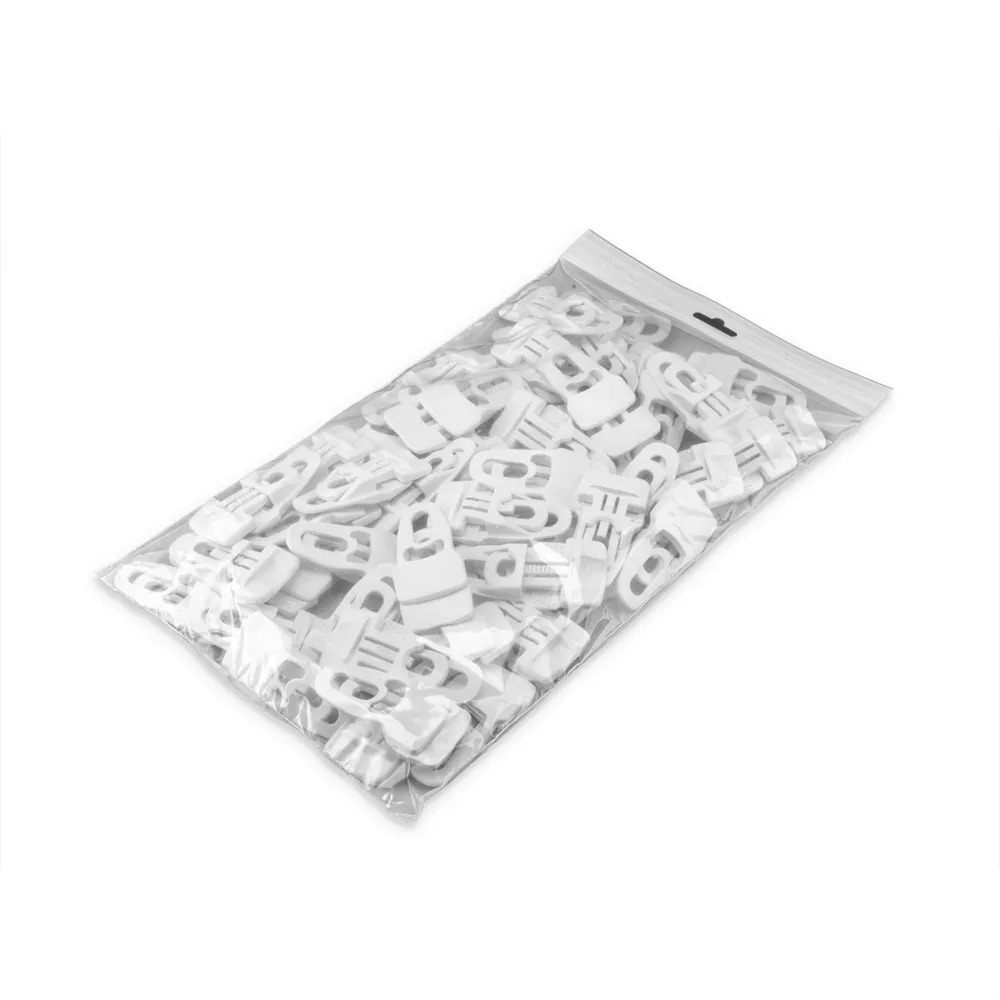 Adam Hall Accessories MIDI CLIP WHI M50 AH - Beutel Artikel Midi Clip für Molton weiß ( 50 Stk. )