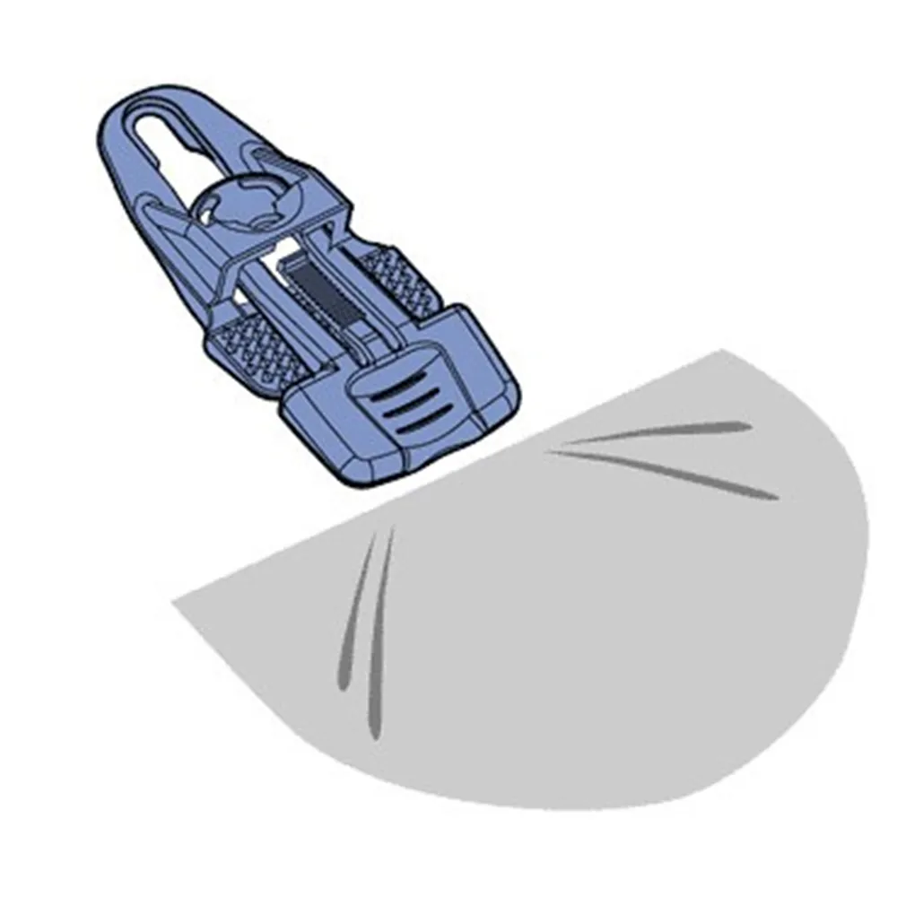 Adam Hall Accessories MIDI CLIP WHI M50 AH - Beutel Artikel Midi Clip für Molton weiß ( 50 Stk. )