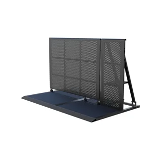TEGO PRO Crash Barrier - Große Tür mit Öffnung links - BLACK
