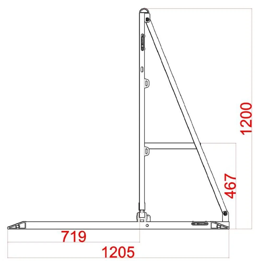 TEGO PRO Crash Barrier - Große Tür Öffnung rechts schwarz