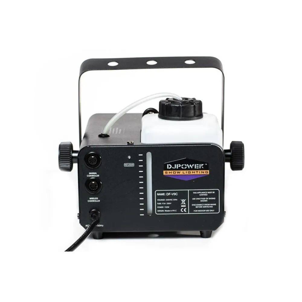 DJ POWER DF-V9C Nebelmaschine mit Funk -Fernbedienung - Fluid Sensor