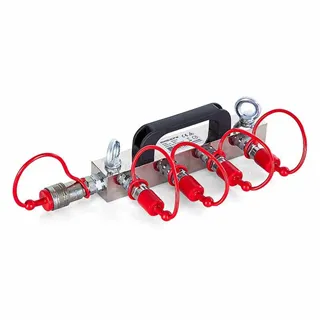 MAGICFX Co2 High Pressure Distribution Block (4x 3/8 hose in, 1x 3/8 out)