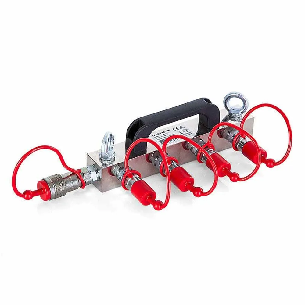 MAGICFX Co2 High Pressure Distribution Block (4x 3/8 hose in, 1x 3/8 out)