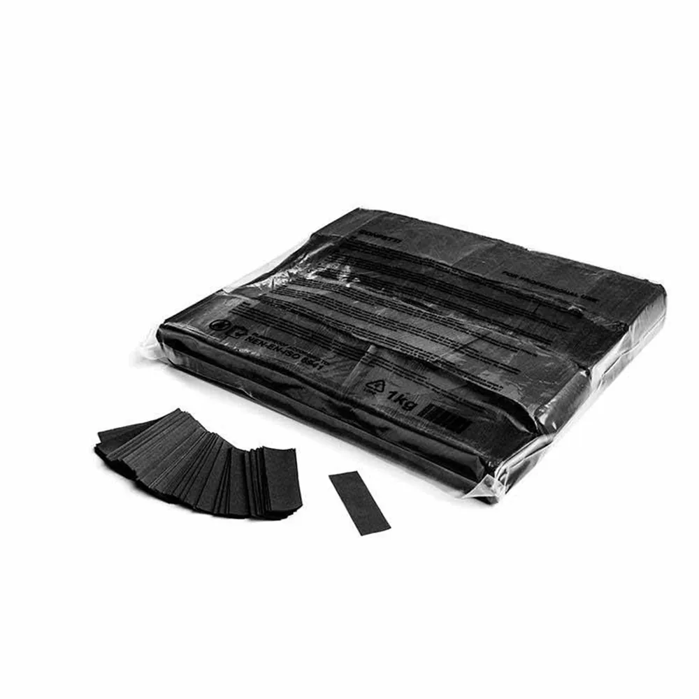 MAGICFX Slowfall confetti rectangles 55x17mm - Black