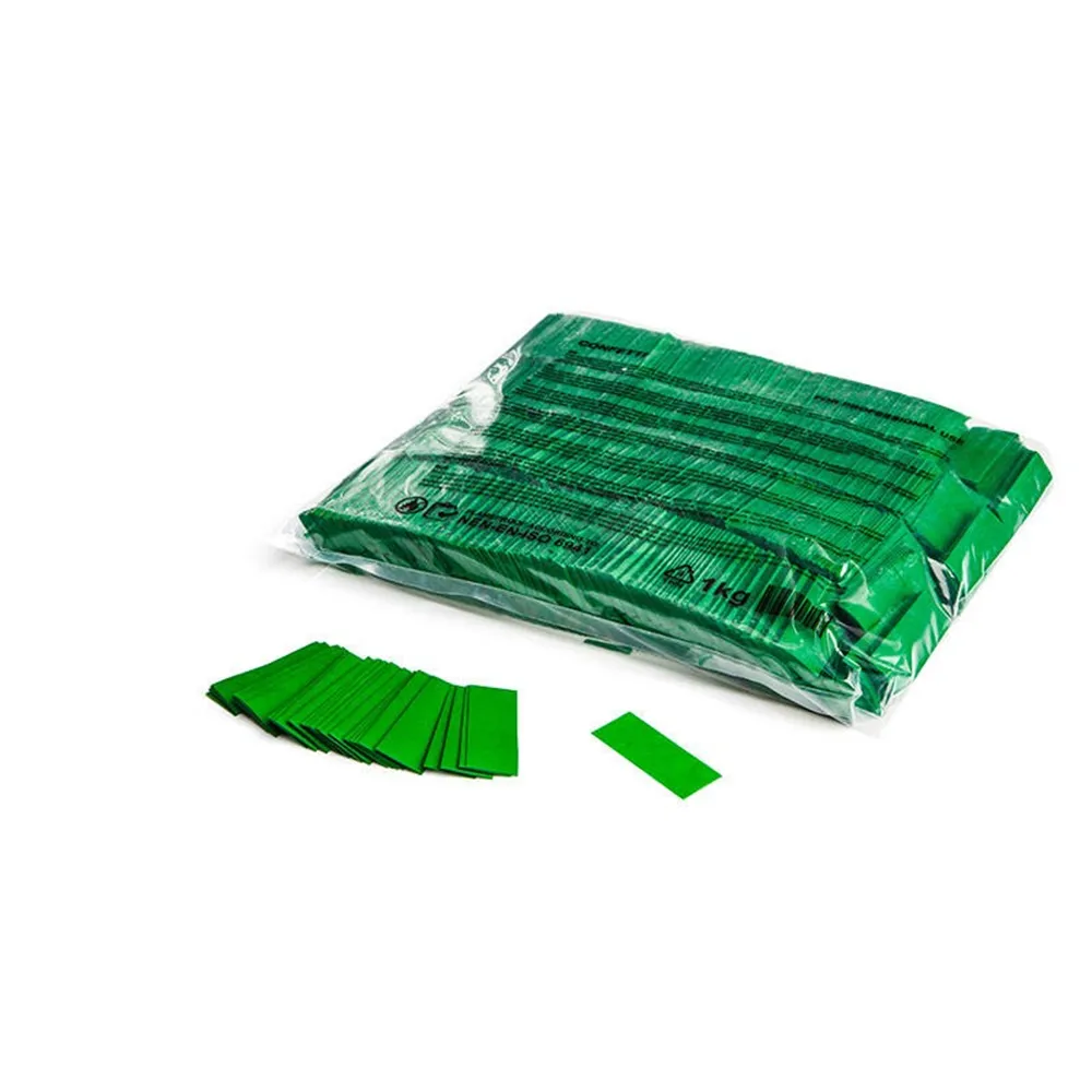MAGICFX Slowfall confetti rectangles 55x17mm - Dark Green