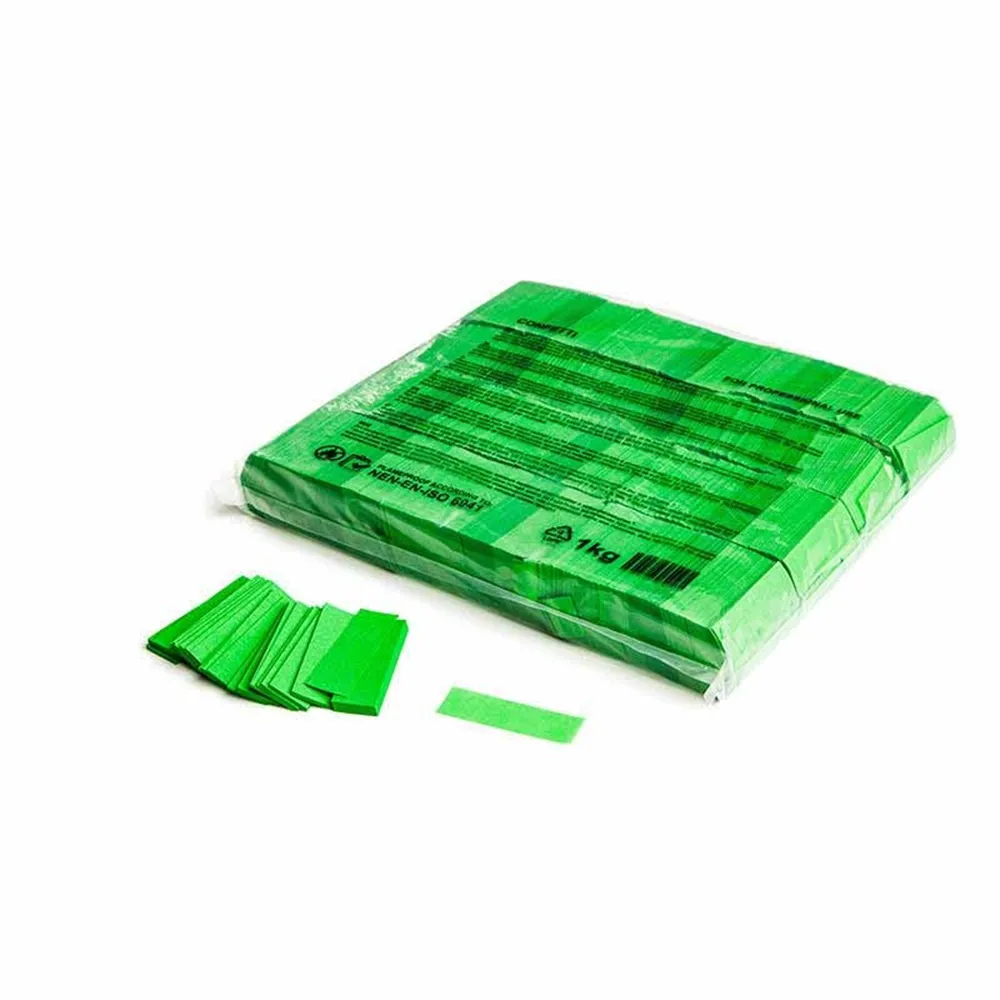 MAGICFX Slowfall confetti rectangles 55x17mm - Light Green