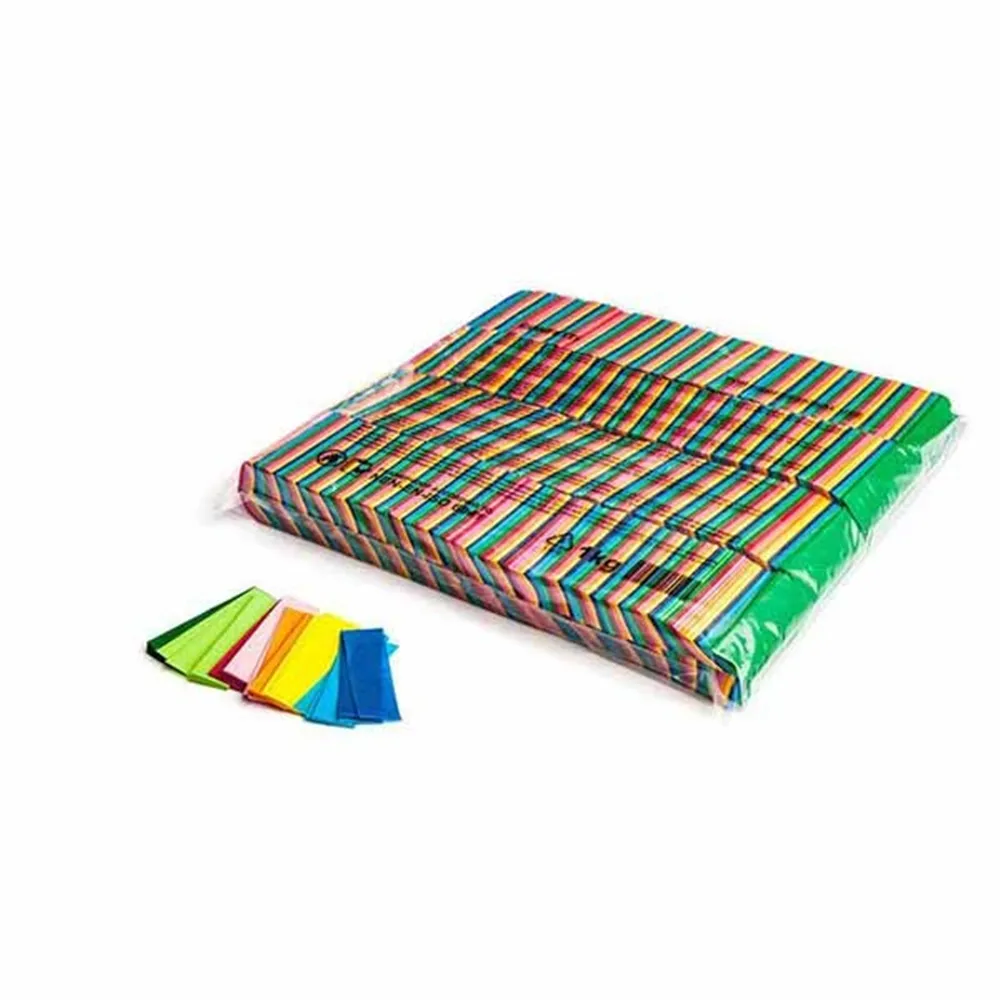 MAGICFX Slowfall confetti rectangles 55x17mm - Multicolour