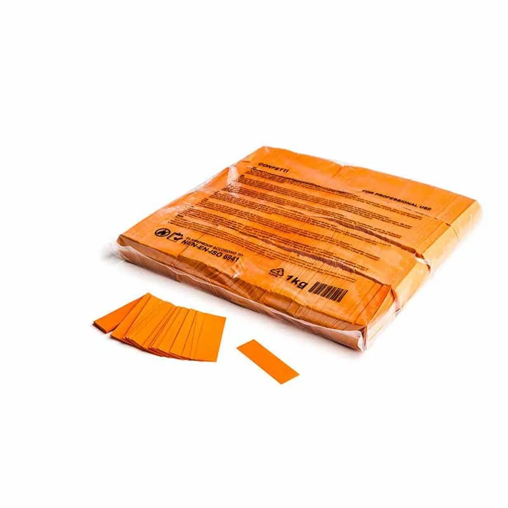 MAGICFX Slowfall confetti rectangles 55x17mm - Orange