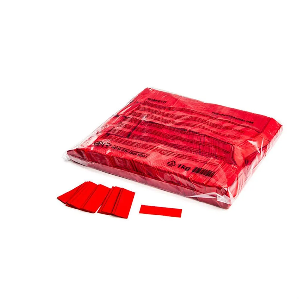 MAGICFX Slowfall confetti rectangles 55x17mm - Red