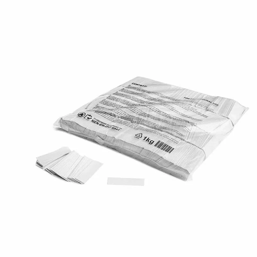 MAGICFX Slowfall confetti rectangles 55x17mm - White