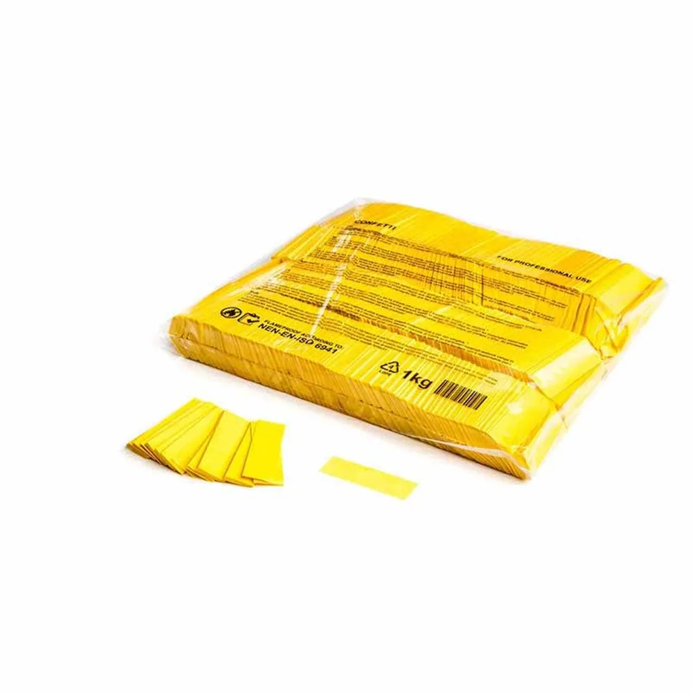 MAGICFX Slowfall confetti rectangles 55x17mm - Yellow