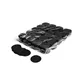 MAGICFX Slowfall confetti rounds Ø 55mm - Black