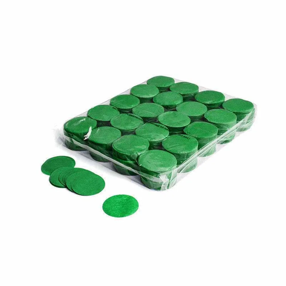 MAGICFX Slowfall confetti rounds Ø 55mm - Dark Green