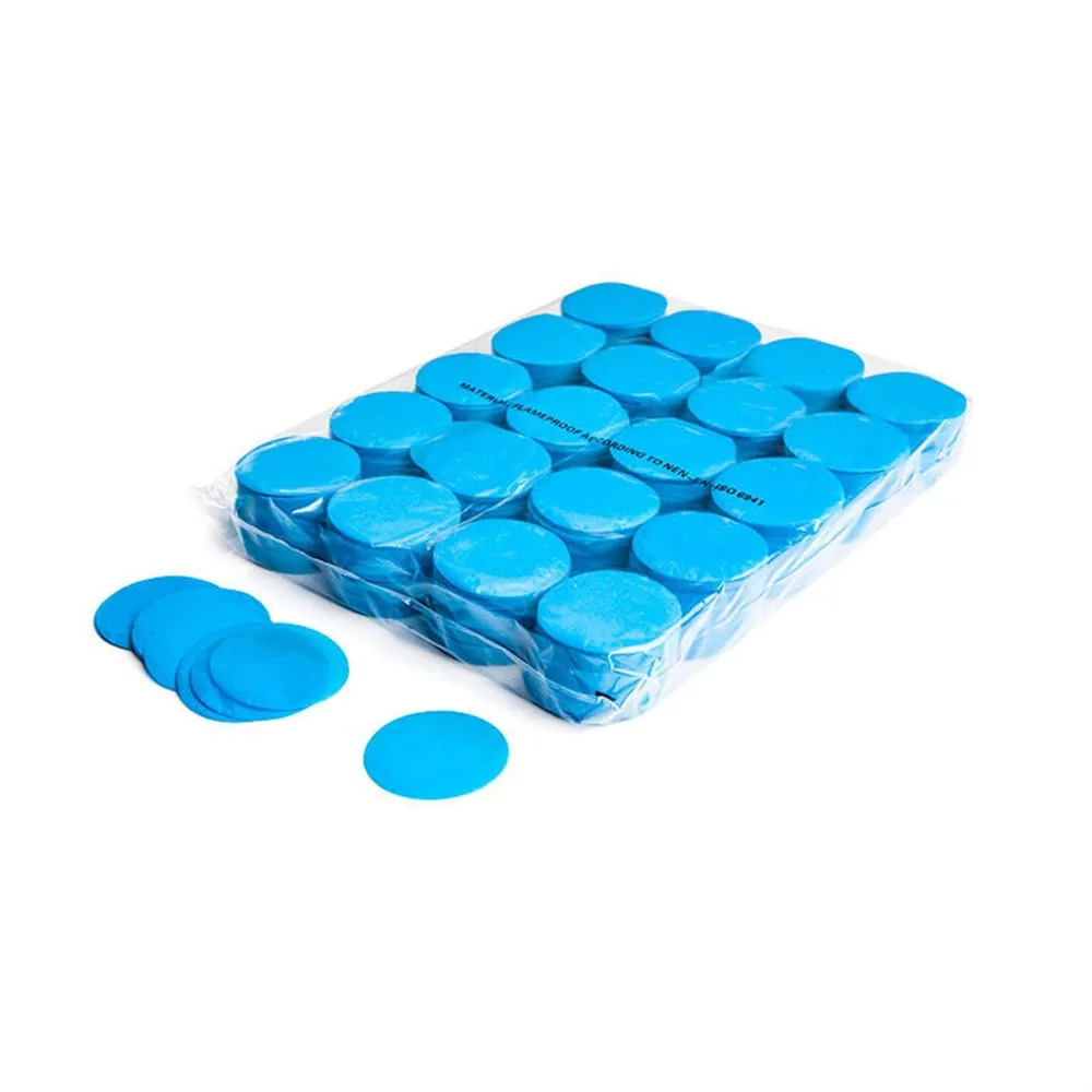 MAGICFX Slowfall confetti rounds Ø 55mm - Light Blue